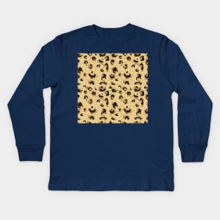 Leopard skin texture Kids Long Sleeve T-Shirt